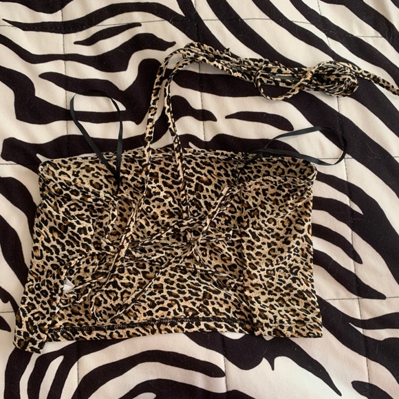 Shein Cheetah Tube Top - Picture 2 of 2